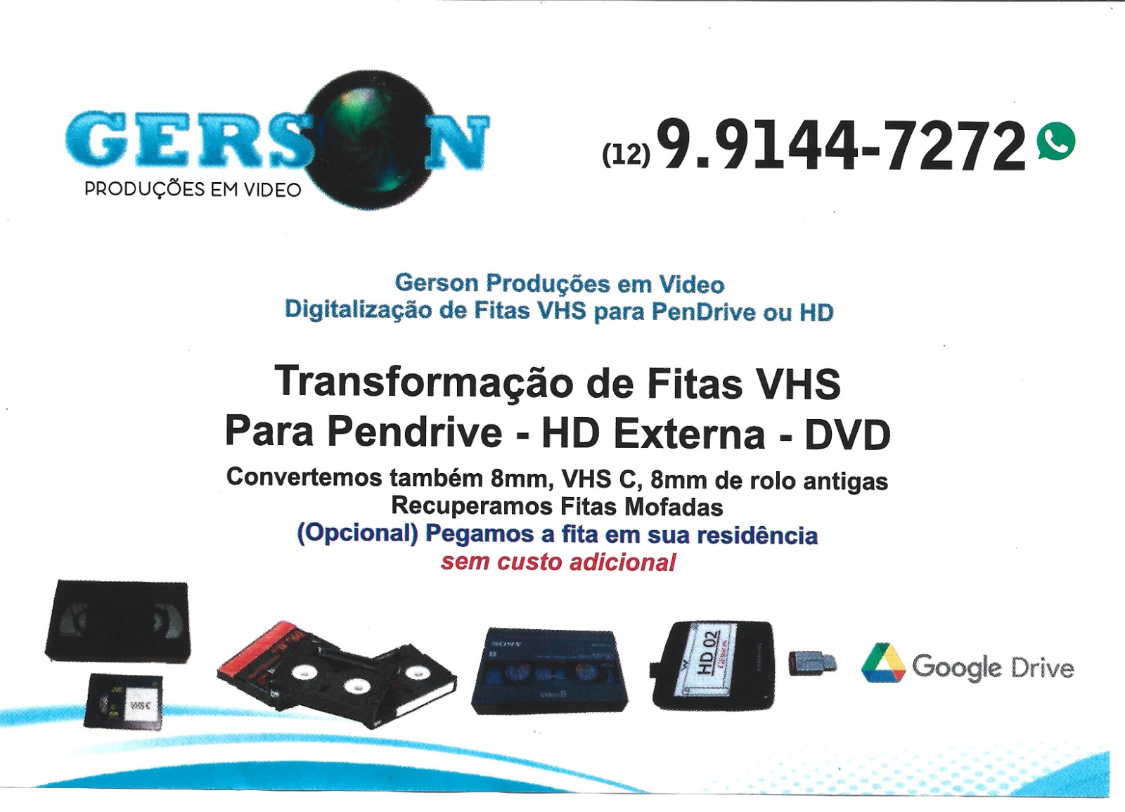 Digitalização de Fitas VHS pra PenDrive ou HD em Taubaté