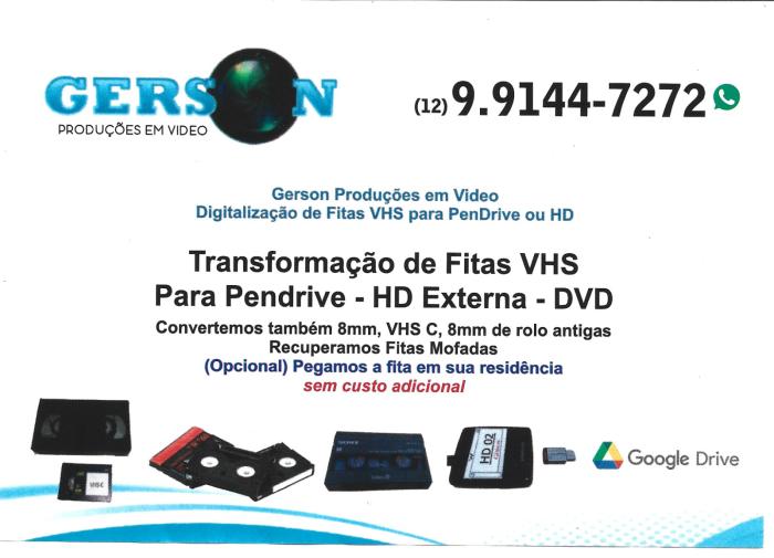 Digitalização de Fitas VHS pra PenDrive ou HD