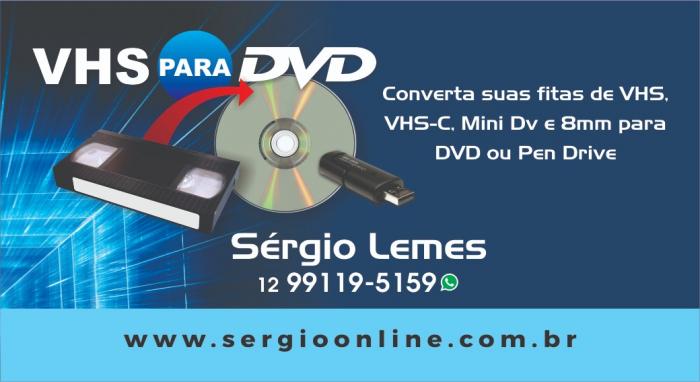 Fita de Vídeo pra DVD - Locação Telão Data Show